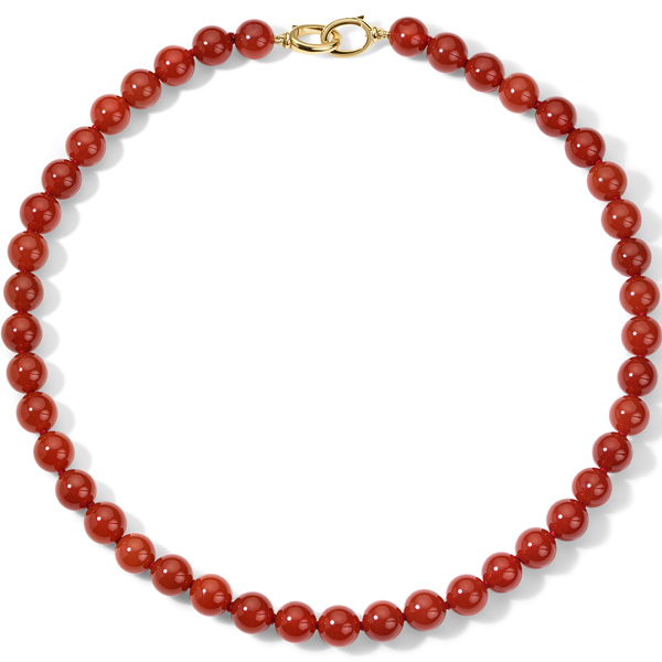 Jade Ruzzo agate bead necklace