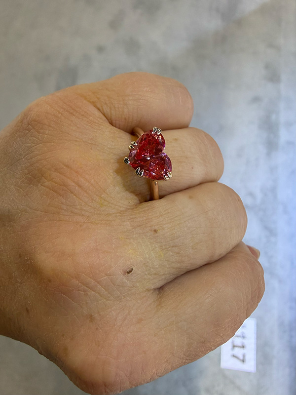Unicorn pink lab diamond ring Unicorn pink lab diamond ring