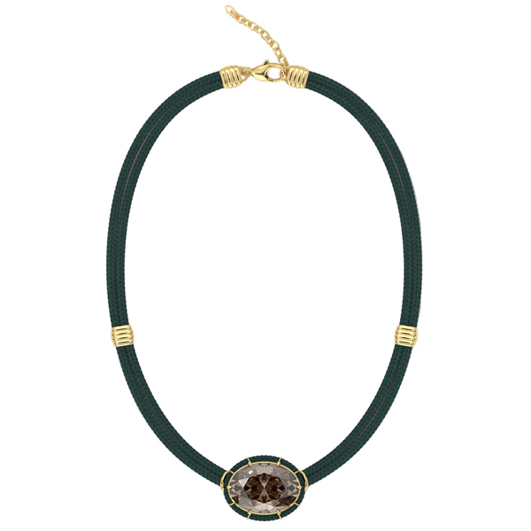 Courtney Leidy brown topaz necklace
