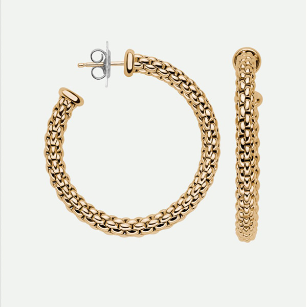 Fope gold hoops dwp2