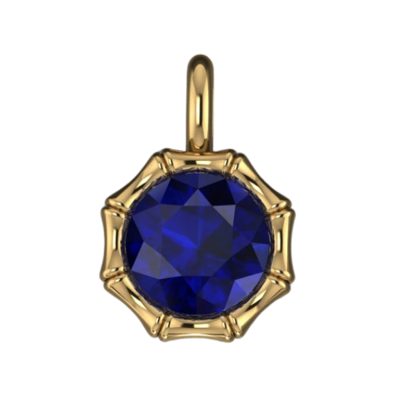 Henri Noel Bamboo sapphire pendant Henri Noel Bamboo sapphire pendant