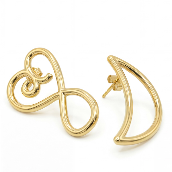 Jenna London heart and moon earrings