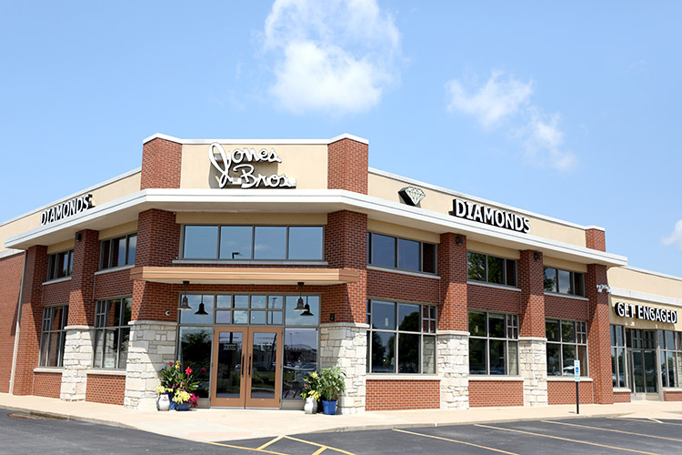 Outside of Jones Bros. Jewelry in Peoria, Ill.