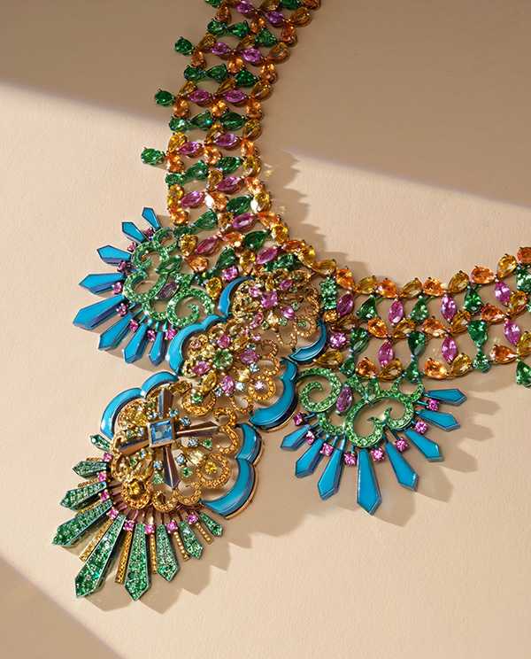 Chopard Rihanna gem set necklace