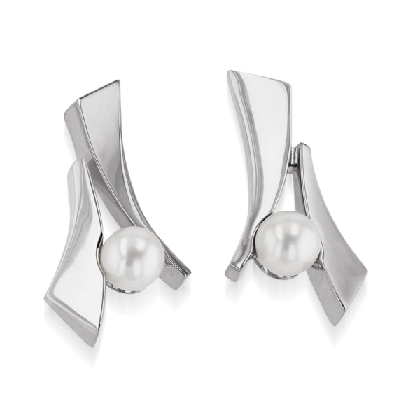 John Atencio Oyster pearl earrings