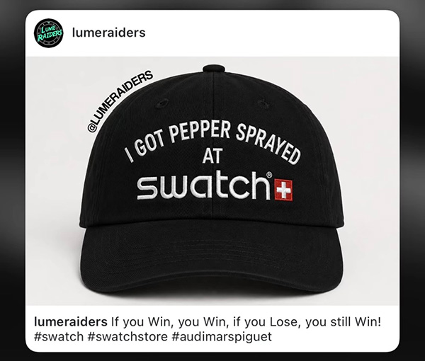 Swatch hat