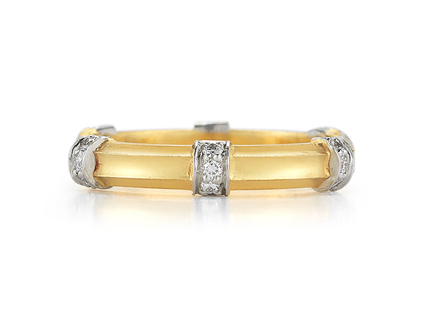 TW McClelland fluted rondelle band