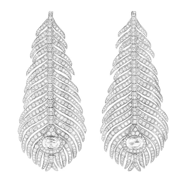 BOUCHERON PLUME DE PAON EARRINGS