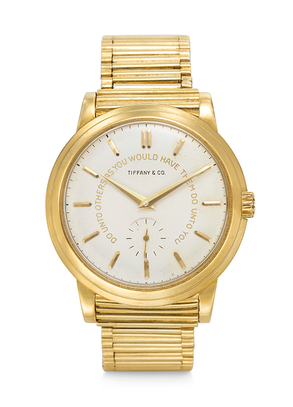 Christies Patek Phillipe Tiffany golden rule dial for Lyndon Johnson