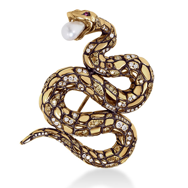 Cicada snake brooch Cicada snake brooch