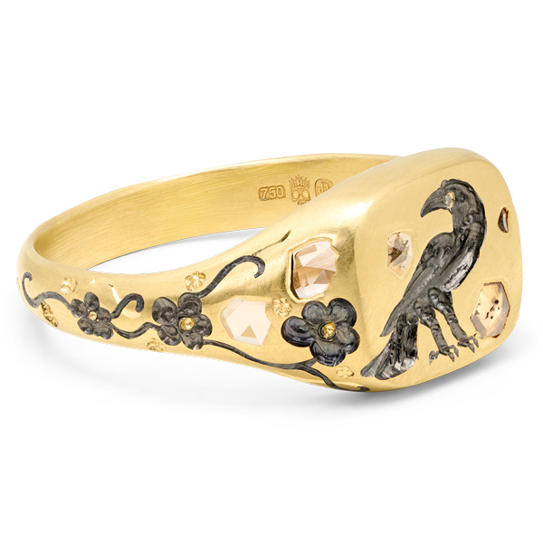 Polly Wales Castro Smith The Raven signet ring