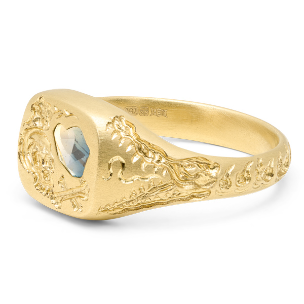 Polly Wales x Castro Smith Friend and Foe signet ring