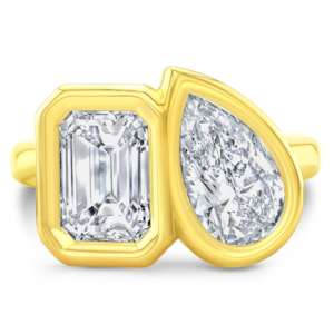 Rahaminov 2 stone diamond ring