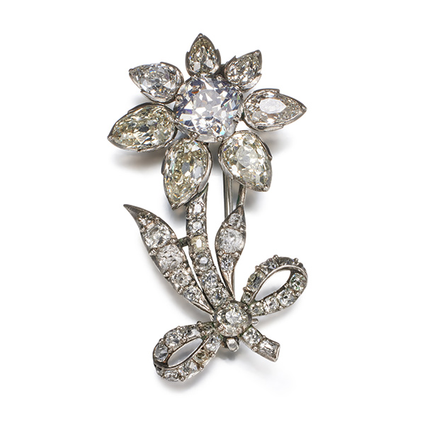 Russian crown jewels silver diamond flower circa 1780