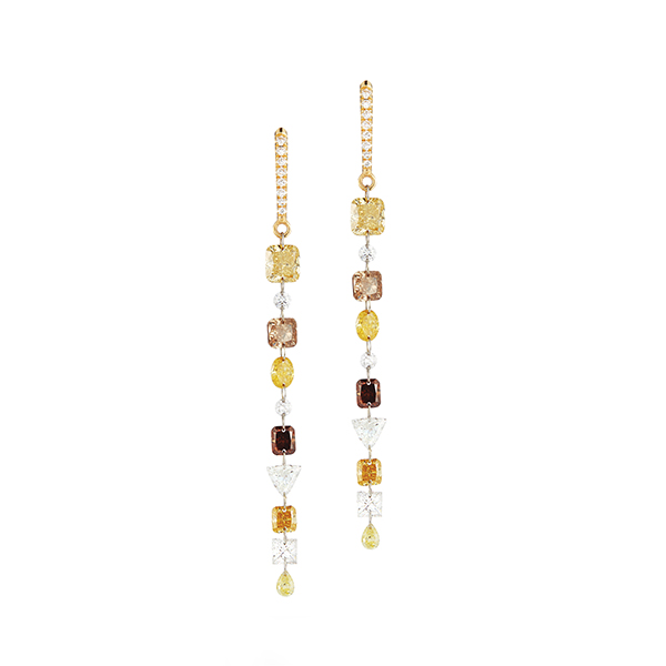Willow Diamonds champagne earrings Willow Diamonds champagne earrings