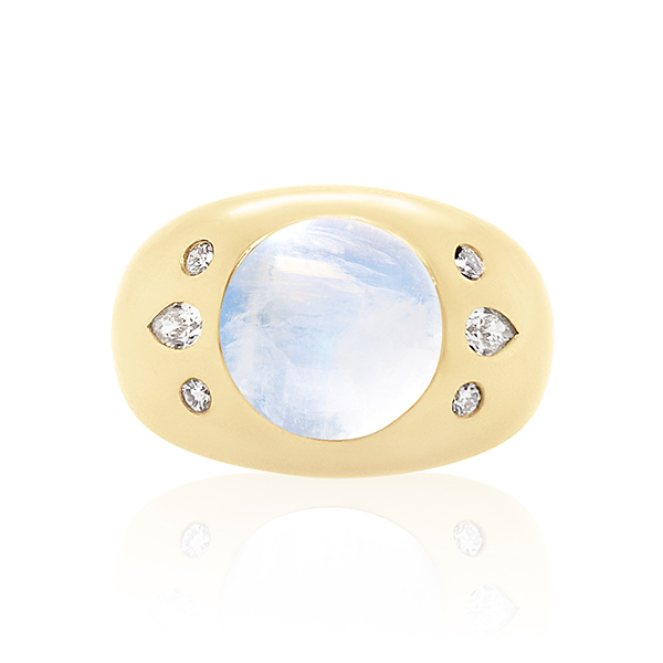 Claudia Mae Moonstone Chunky Nomad Ring Claudia Mae Moonstone Chunky Nomad Ring