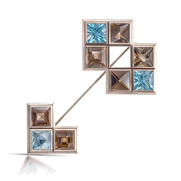 Cora Sheibani Tetris Brooch Cora Sheibani Tetris Brooch