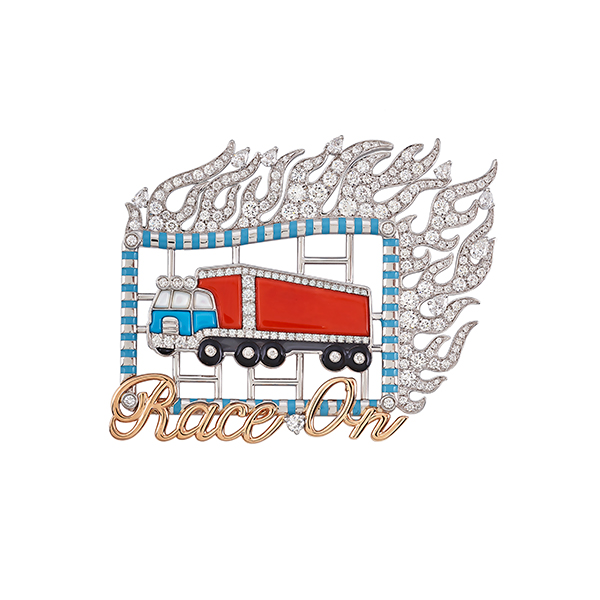 Francesca Villa Race On Brooch Francesca Villa Race On Brooch