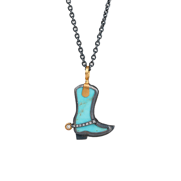 Lika Behar cowboy boot pendant Lika Behar cowboy boot pendant