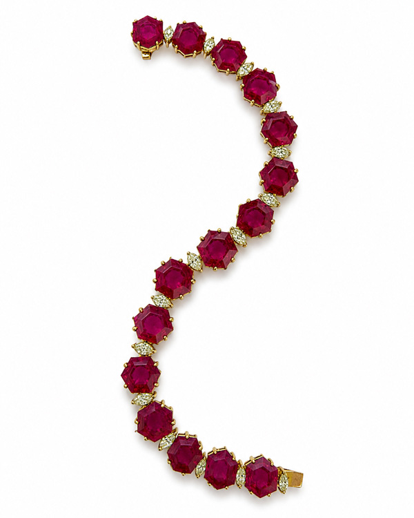 Sarah Rabie OOAK ruby bracelet