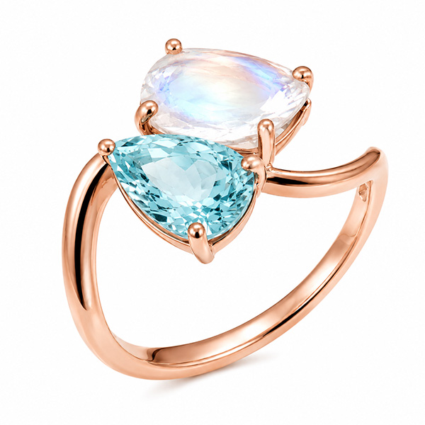 Zome moonstone aqua ring Zome moonstone aqua ring