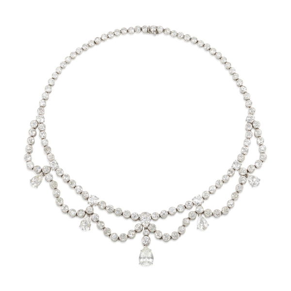 bonhams diamond necklace