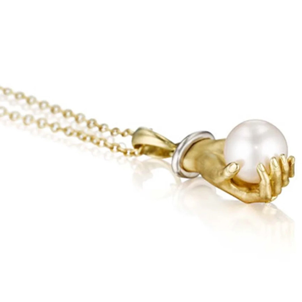 Anthony Lent Pearl in Hand pendant Anthony Lent Pearl in Hand pendant