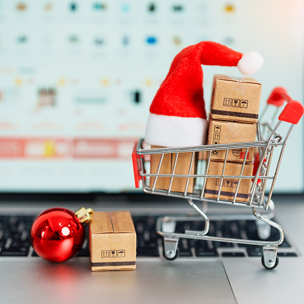 Getty Images holiday shopping cart Getty Images holiday shopping cart