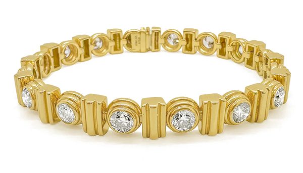 HOWL COLLINS CHAMPAGNE DIAMOND TENNIS BRACELET