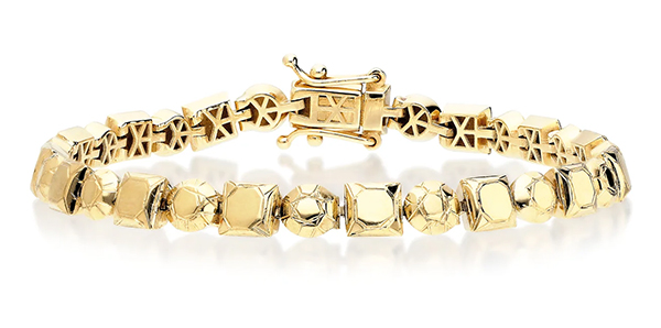 ITA yellow gold tennis bracelet