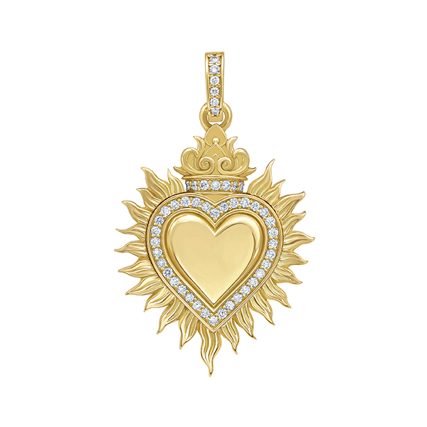LIONHEART SACRED HEART charm