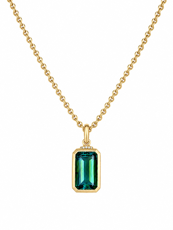 Sarah Rabie Teal Tourmaline pendant Sarah Rabie Teal Tourmaline pendant