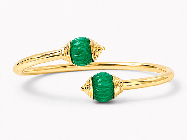 Sarah Rabie emerald bangle Sarah Rabie emerald bangle