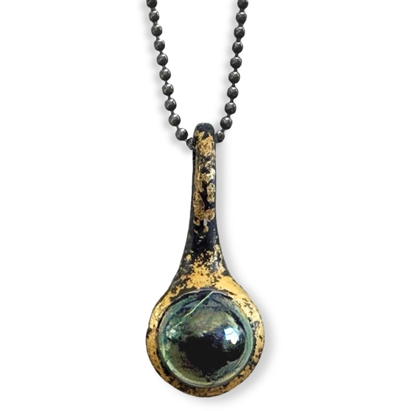 Sunlit tourmaline Ancient Colors charm