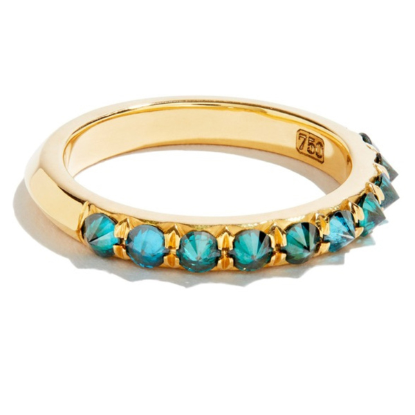 Tamsin Rasor blue diamond ring