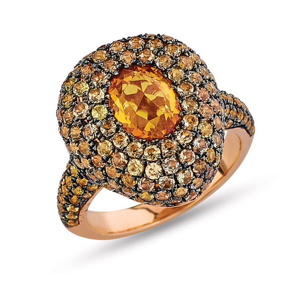Aponine orange Bonbons ring