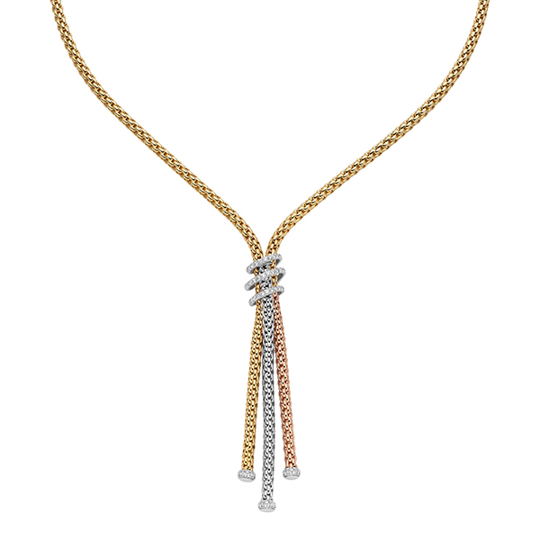 Fope lariat necklace
