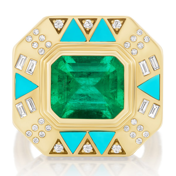 Harwell Godfrey emerald ring Harwell Godfrey emerald ring