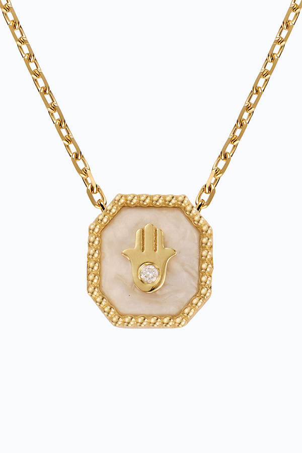 Henia Danielle Hamsa enamel necklace Henia Danielle Hamsa enamel necklace