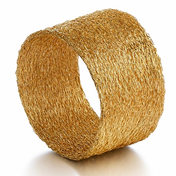Nina+Bukvic+Woven+Gold+Cuff Nina+Bukvic+Woven+Gold+Cuff