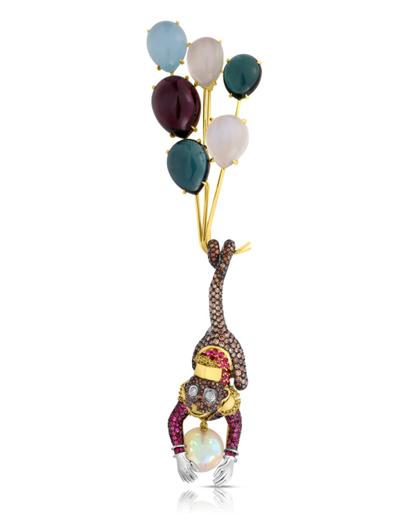 Oscar Heyman monkey brooch