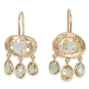 Page Sargisson green sapphire earrings