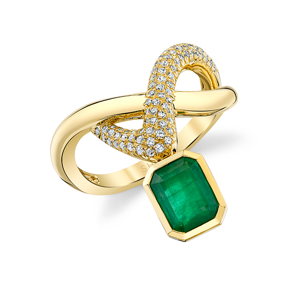 Shay Zar emerald diamond ring Shay Zar emerald diamond ring