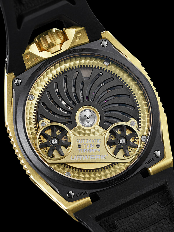 Urwerk UR-150 Golden Scorpion caseback
