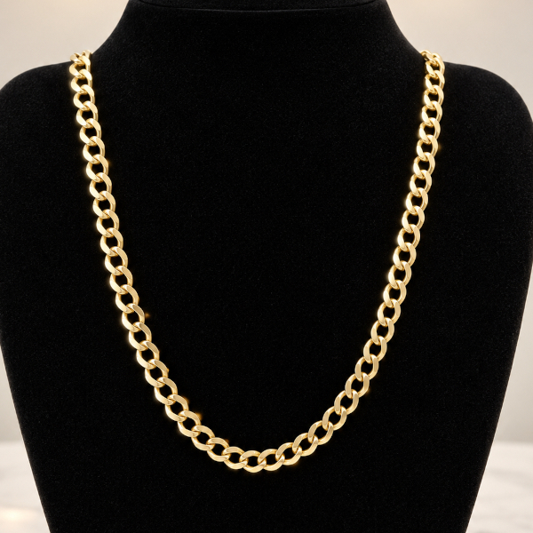 14k open Cuban link chain