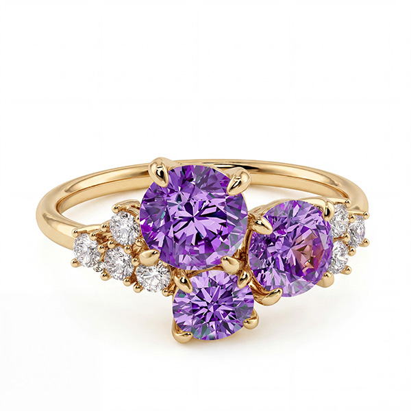 CRISLU amethyst Ring
