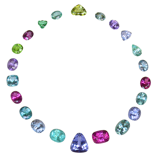 Editor Choice cutting edge Ann Barker A Kaleidoscope of Cuprian Tourmaline suite