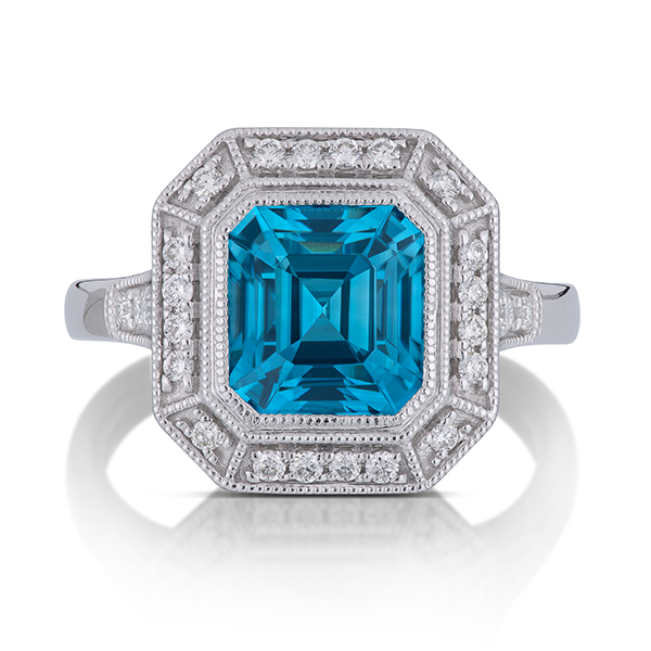 Engagement Rings 1st Place Shelby Lichtenstein 3090 Gems blue zircon ring