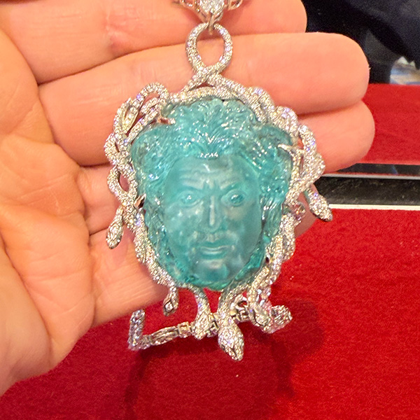Lezlie Slavens Medusa necklace