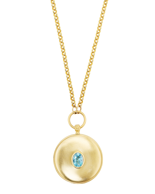 Ophelia Eve blue tourmaline locket Ophelia Eve blue tourmaline locket
